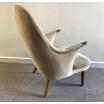 Danish Curved Mid Century Teak Arm Chair